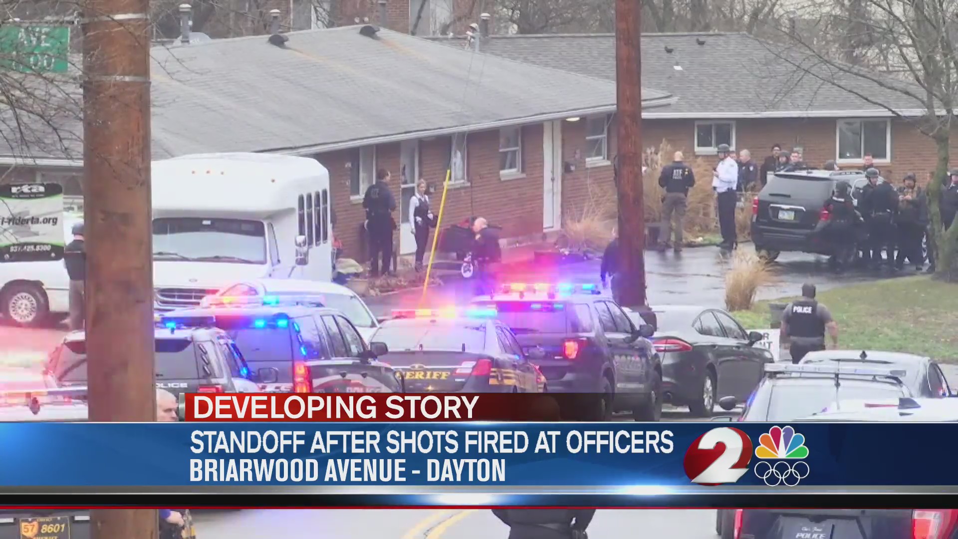 Standoff after shots fired at officers – WDTN.com